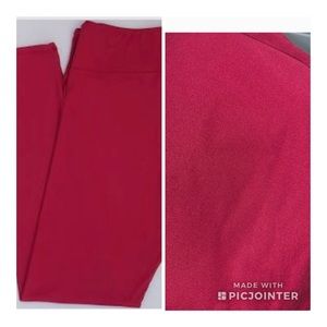 Lularoe one size leggings raspberry NEW